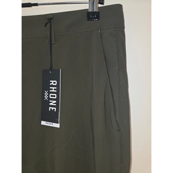 RHONE Olive Green Resort Pants Slim Size 36 NWT - Picture 4 of 8